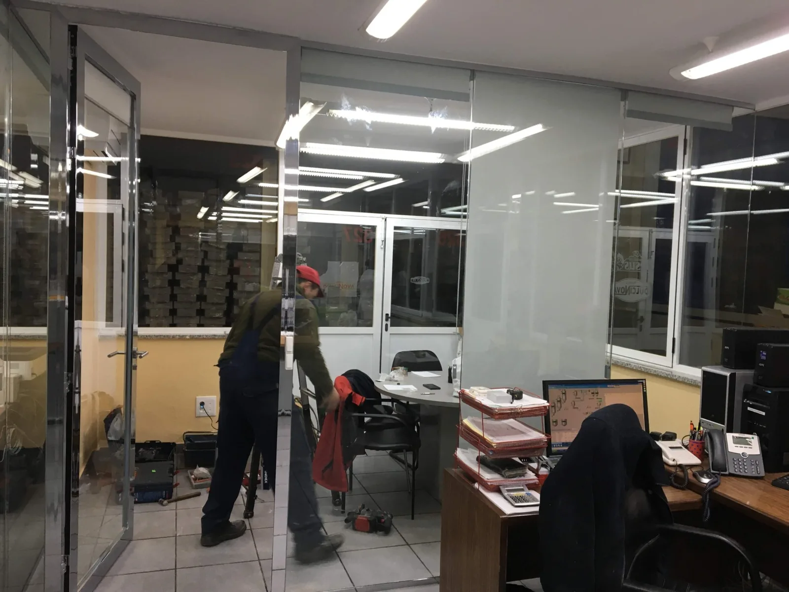 Mampara de oficina